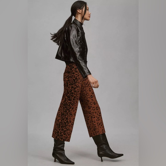 New Anthropologie The Colette Cropped Wide-Leg Pants by Maeve Size 31 - Picture 3 of 11